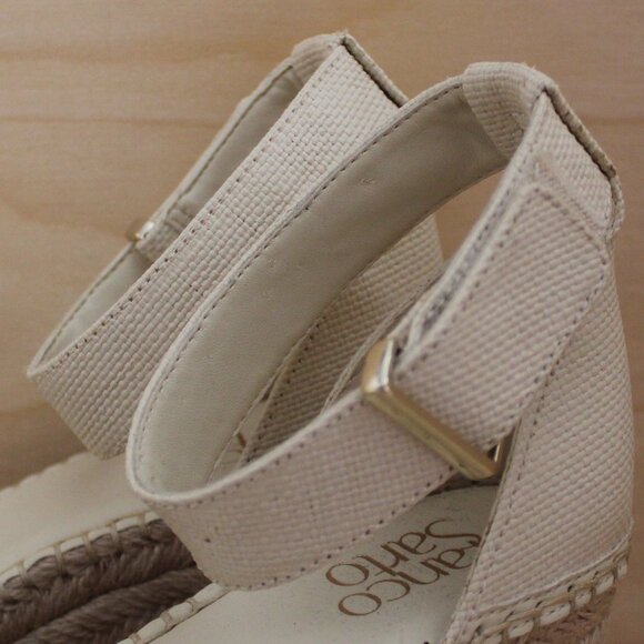 Franco Sarto Clemens Espadrille Shell Wedge Sandal - Picture 11 of 11